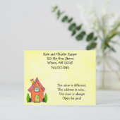 Sweet Little New Home Verhuisadres Kaarten (Staand voorkant)