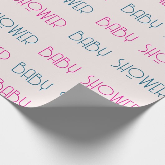 Sweet Little One Baby shower inpakpapier (Hoek)