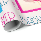 Sweet Little One Baby shower inpakpapier (Rol Hoek)