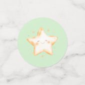 Sweet Little One op de weg Green Baby shower Confetti (Kleine voorkant)