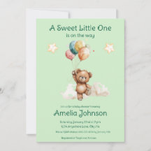 Sweet Little One op de weg Green Baby shower