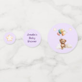 Sweet Little One op de weg Lavendel Baby shower Confetti (Voorkanten)