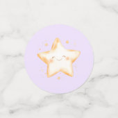 Sweet Little One op de weg Lavendel Baby shower Confetti (Kleine voorkant)