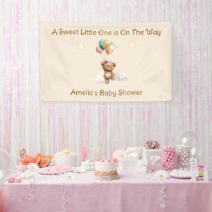 Sweet Little One op de weg Neutraal Baby shower Spandoek