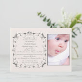 Sweet Little One Photo Invitation Kaart (Staand voorkant)