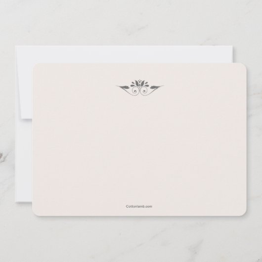 Sweet Little One Pink Religious Uitnodiging (Achterkant)