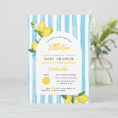 Sweet Little One Summer Lemon Baby shower Kaart (Staand voorkant)