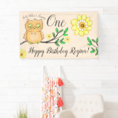 Sweet Little Owl Girly Forest 1st Birthday Spandoek (Insitu)