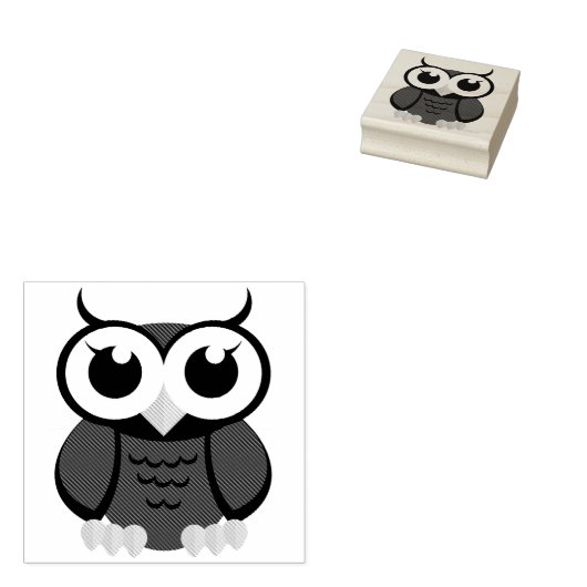 Sweet Little Owl Rubberstempel (Gestempeld)