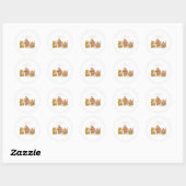 Sweet Little patch pumpkin florals is on the way Ronde Sticker (Vel)