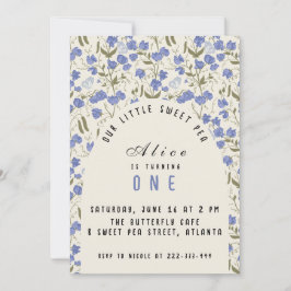 Sweet Little Pea meisje eerste verjaardag Kaart