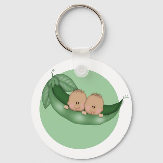 Sweet Little Pea Twins Sleutelhanger (Voorkant)