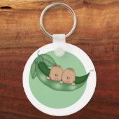 Sweet Little Pea Twins Sleutelhanger (Voorkant)