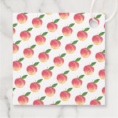 Sweet Little Peach 1st Birthday Bedankjes Labels (Achterkant)