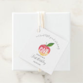 Sweet Little Peach 1st Birthday Bedankjes Labels (In situ)