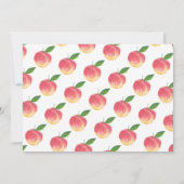 Sweet Little Peach 1st Birthday Foto Bedankkaart (Achterkant)