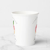 Sweet Little Peach 1st Birthday Papieren Bekers (Rechts)