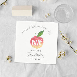 Sweet Little Peach 1st Birthday Servet