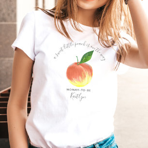 Sweet Little Peach Baby shower aanstaande mama T-shirt