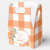 Sweet Little Peach Baby shower Bedankdoosjes (Geopend)