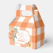 Sweet Little Peach Baby shower Bedankdoosjes (Voorkant Zijde)