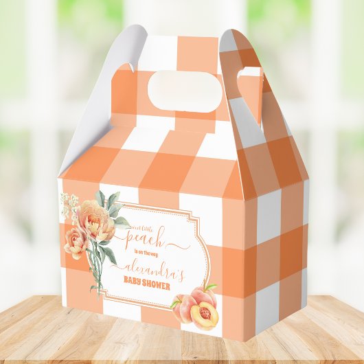 Sweet Little Peach Baby shower Bedankdoosjes