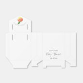 Sweet Little Peach Baby shower Bedankdoosjes (Uitgevouwen)