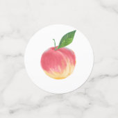 Sweet Little Peach Baby shower foto Confetti (Kleine voorkant)