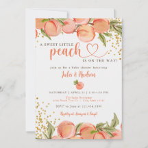 Sweet Little Peach Baby shower