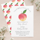 Sweet Little Peach Baby shower Kaart