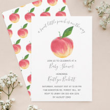 Sweet Little Peach Baby shower