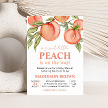 Sweet Little Peach Baby shower