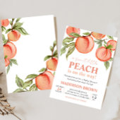 Sweet Little Peach Baby shower Kaart