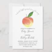Sweet Little Peach Baby shower Kaart (Voorkant)