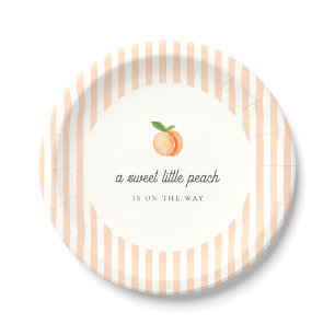 Sweet Little Peach Baby shower papier Bord