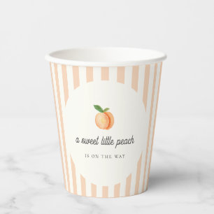 Sweet Little Peach Baby shower papieren bekers