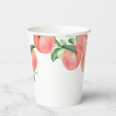 Sweet Little Peach baby shower Papieren Bekers (Achterkant)