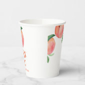 Sweet Little Peach baby shower Papieren Bekers (Links)