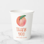 Sweet Little Peach baby shower Papieren Bekers (Voorkant)