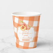 Sweet Little Peach Baby shower Papieren Bekers (Voorkant)