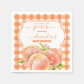 Sweet Little Peach Baby shower Servet (Voorkant)