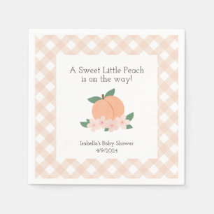 Sweet Little Peach Baby shower Servet
