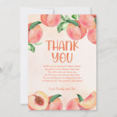 Sweet Little Peach Dank je creditcard Bedankkaart (Voorkant)