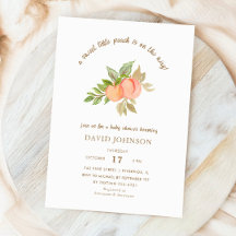 Sweet Little Peach Fruit Baby shower