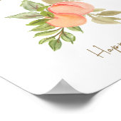 Sweet Little Peach Fruit Baby shower Pacifier Hunt Poster (Hoek)