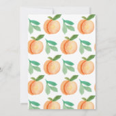 Sweet Little Peach Genderneutraal Baby shower Kaart (Achterkant)