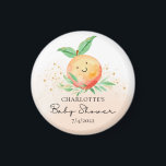 Sweet Little Peach Het is een meisje Magneet<br><div class="desc">Er is een zoete kleine perzik op weg naar een baby shower met een schattige perzikset op een waterverf was. Bezoek onze winkel om ons collectie voor een zoete perzikvormig ontwerp te uitzichten.</div>