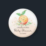 Sweet Little Peach Het is een meisje Magneet<br><div class="desc">Er is een zoete kleine perzik op weg naar een baby shower met een schattige perzikset op een waterverf was. Bezoek onze winkel om ons collectie voor een zoete perzikvormig ontwerp te uitzichten.</div>