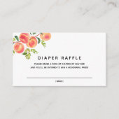 Sweet Little Peach Luier Raffle insert kaart (Voorkant)