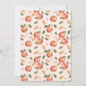 Sweet Little Peach on the Way Baby shower Kaart (Achterkant)